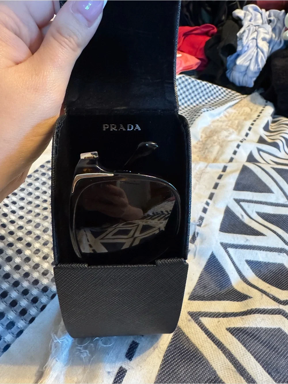 Prada Oversized Tortoiseshell Sunglasses with Brown Gradient Lenses
